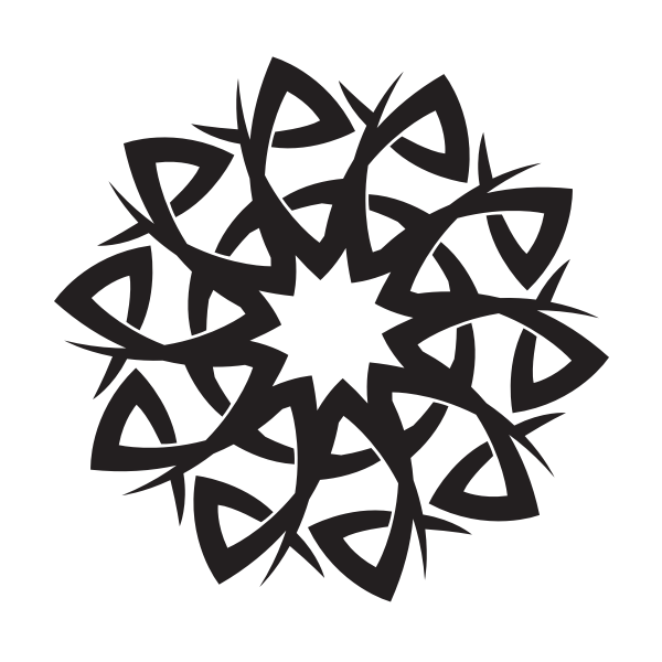 SVG Tribal star graphic clip art