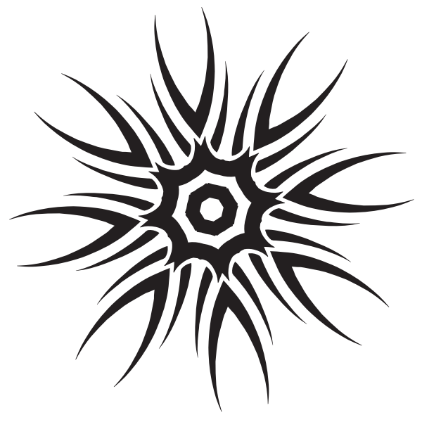 SVG Tribal star silhouette