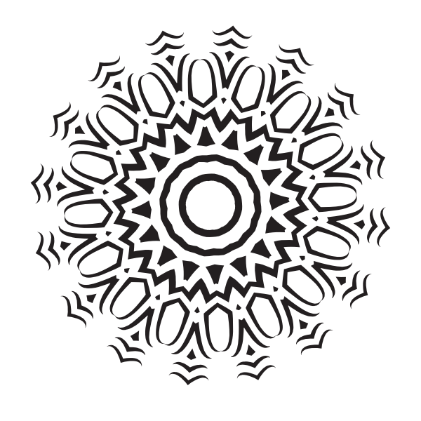 SVG Tribal tattoo design element