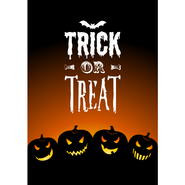 SVG Trick or Treat with Jack-o039-lanterns Card