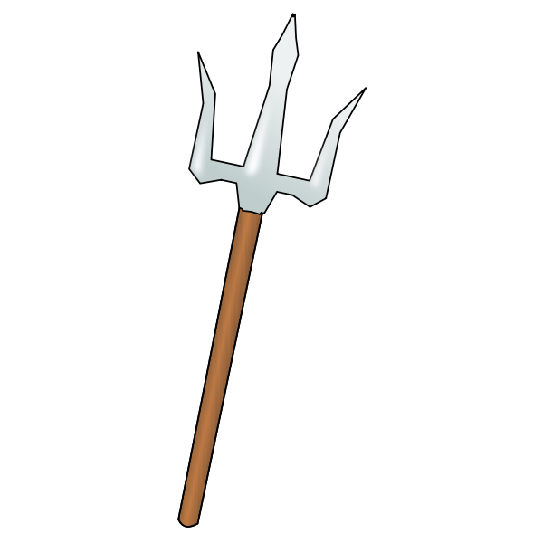 SVG Trident vector image