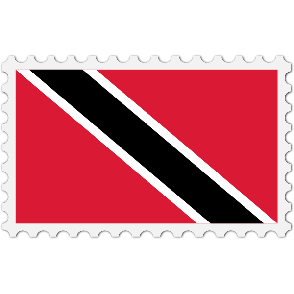 SVG Trinidad and Tobago flag stamp
