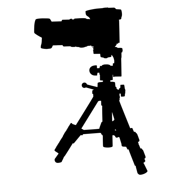 SVG Tripod camera silhouette