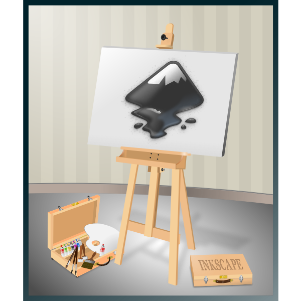 SVG Tripode de Pintura Inkscape