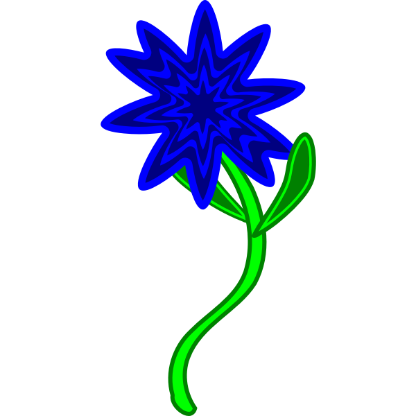 SVG Triptastic Blue Flower