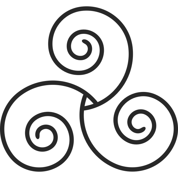 SVG Triskelion drawing
