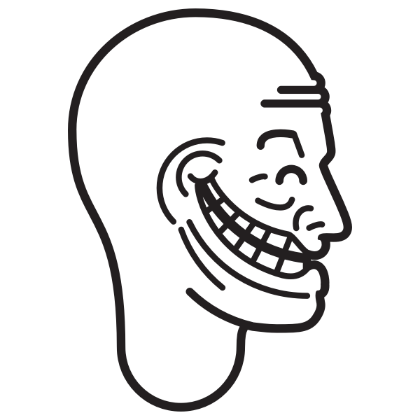 SVG Troll039s face