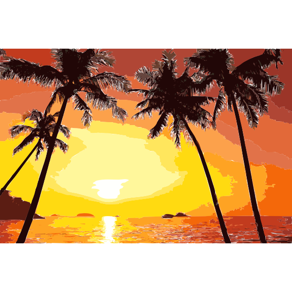 SVG Tropical Sunset 2015052056