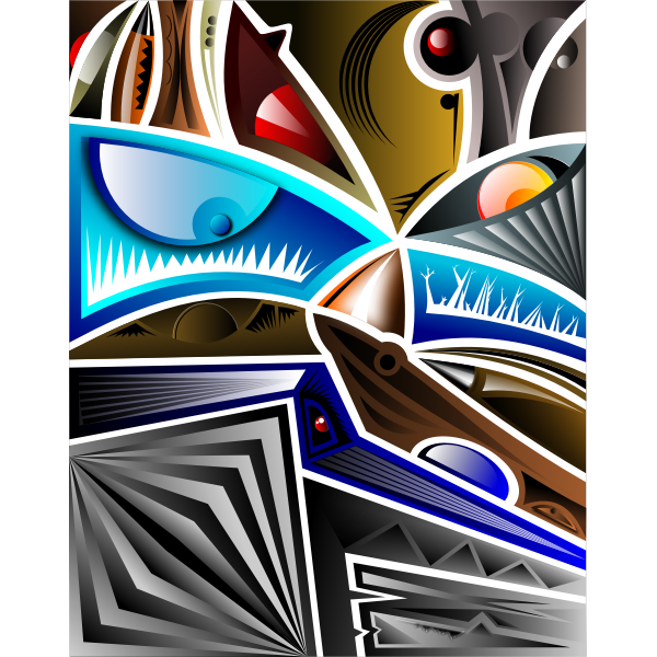 SVG Troubled nature illustration