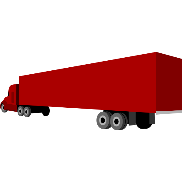 SVG Truck and trailer vector clip art