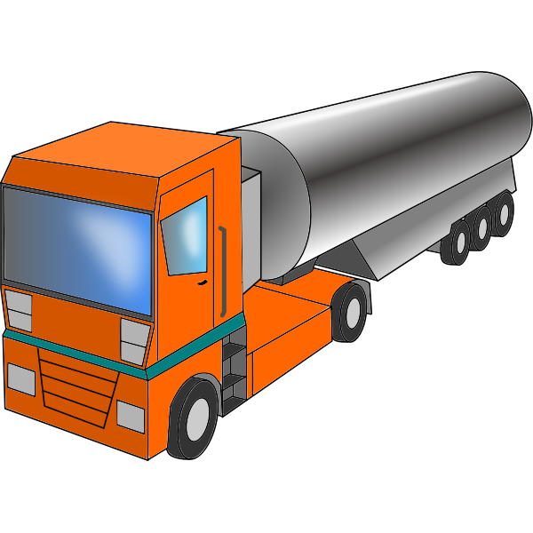 SVG Truck Cistern Vector