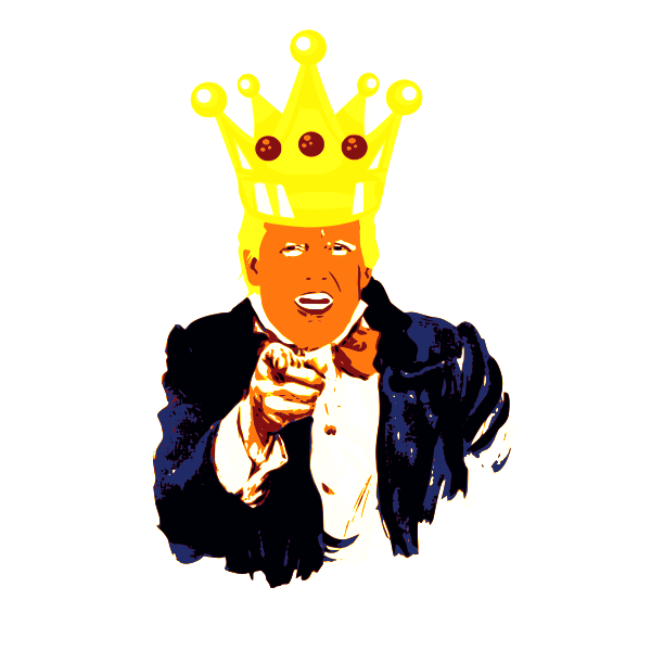 SVG Trump in a crown