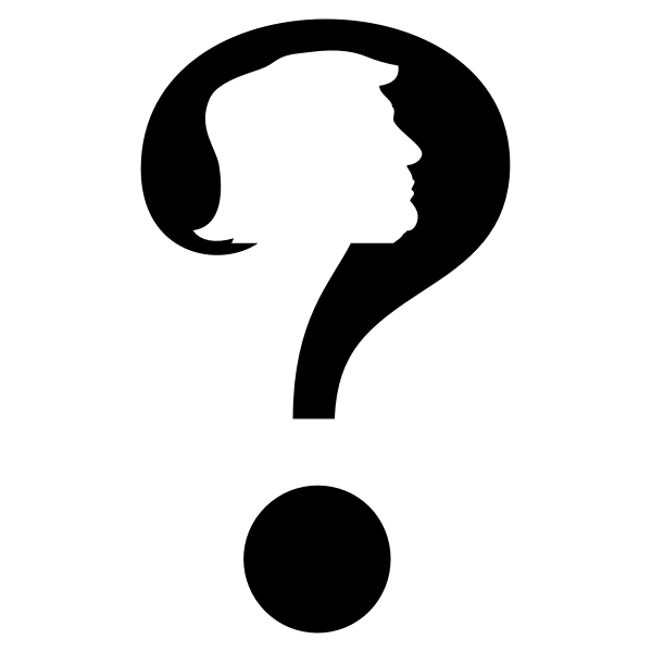 SVG Trump Question Mark
