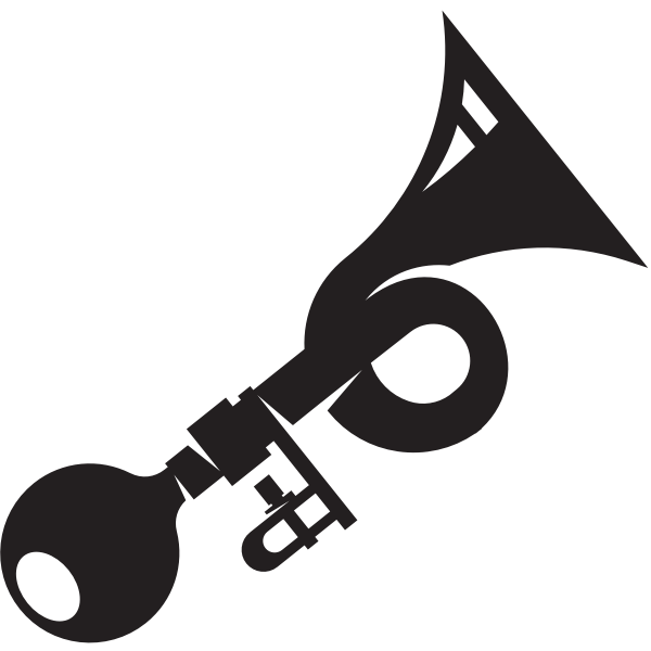 SVG Trumpet silhouette monochrome