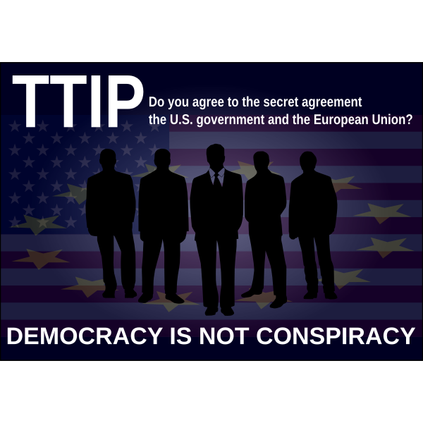 SVG TTIP protest poster vector image