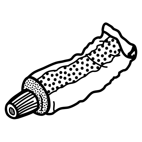 SVG Tube line art vector clip art