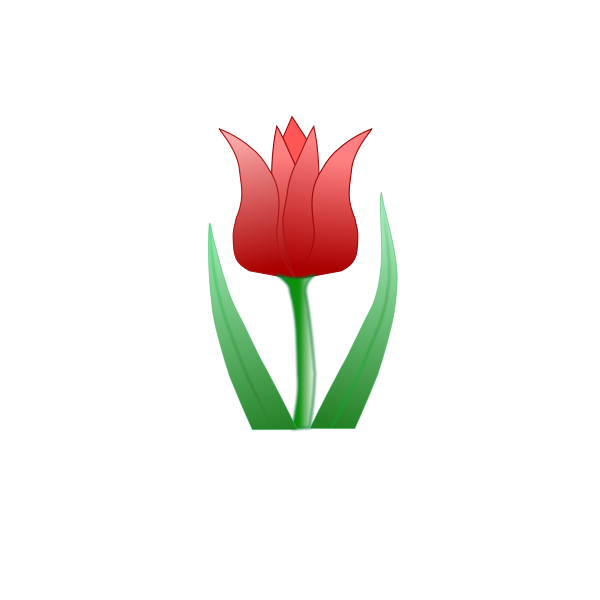 SVG Tulip flower vector clip art