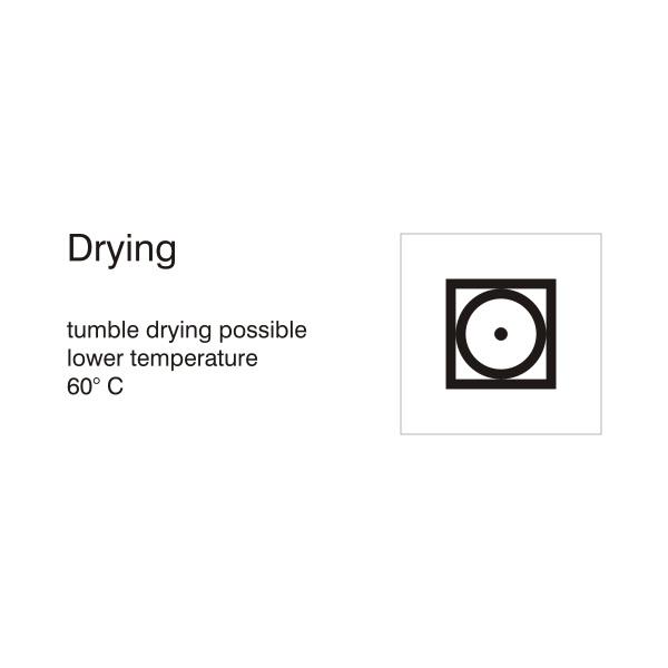SVG Tumble dry - lower process 60 C