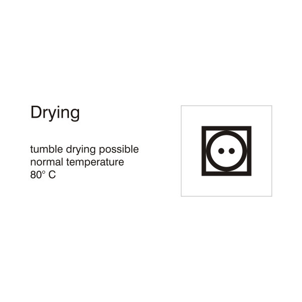 SVG Tumble dry - normal process 80 C