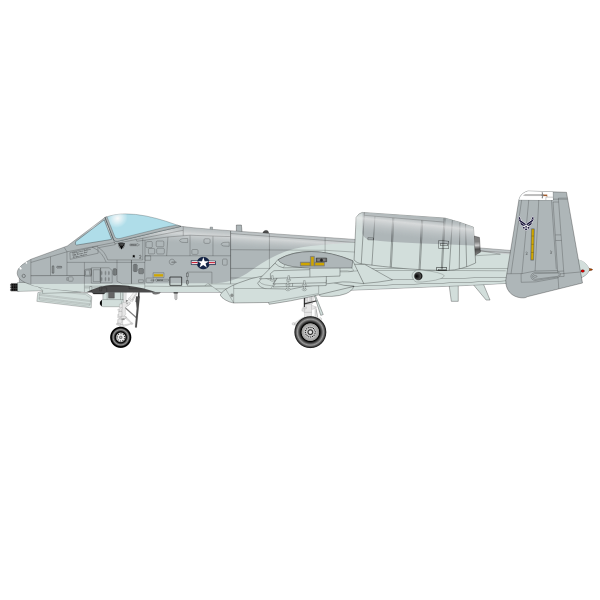 SVG Tunderbolt airplane