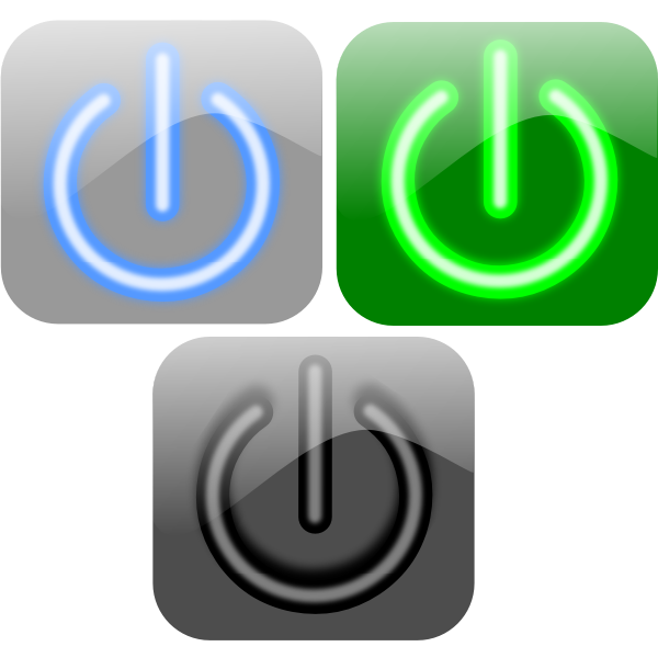 SVG Turn off button vector image