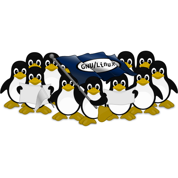 SVG Tux army