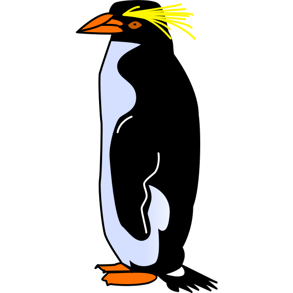 SVG Tux drawing