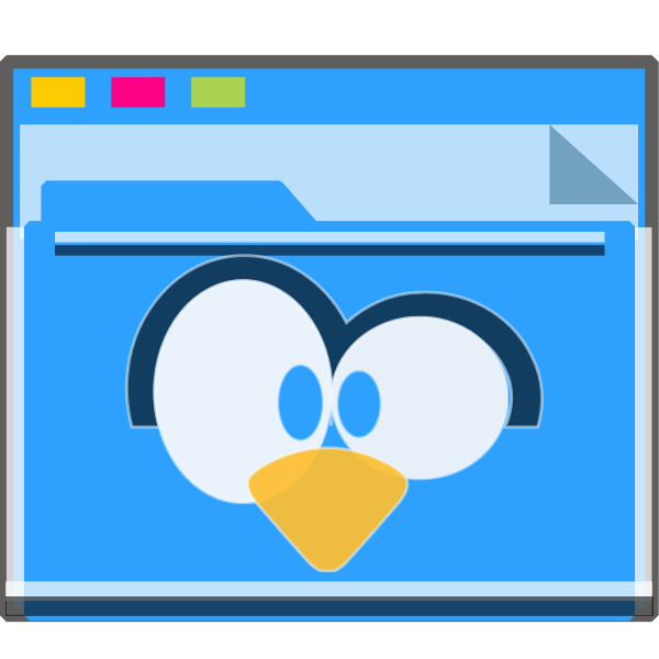 SVG Tux folder