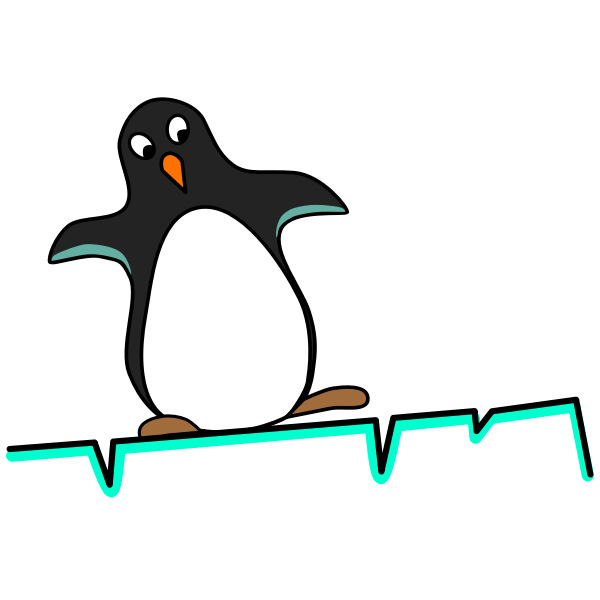 SVG Tux on ice