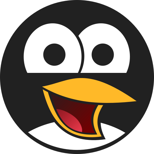 SVG Tux profile
