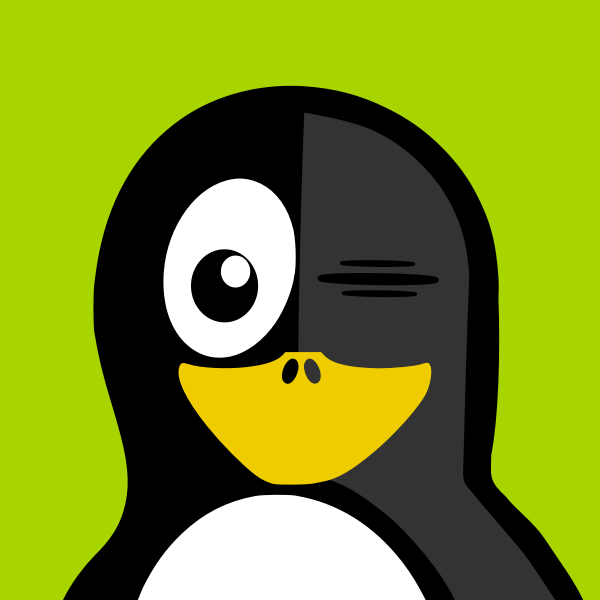 SVG Tux the Penguin Wink