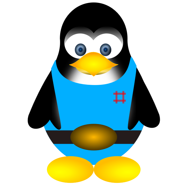 SVG Tux vector drawing