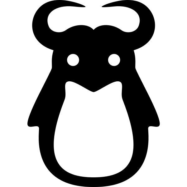 SVG Tux with horns