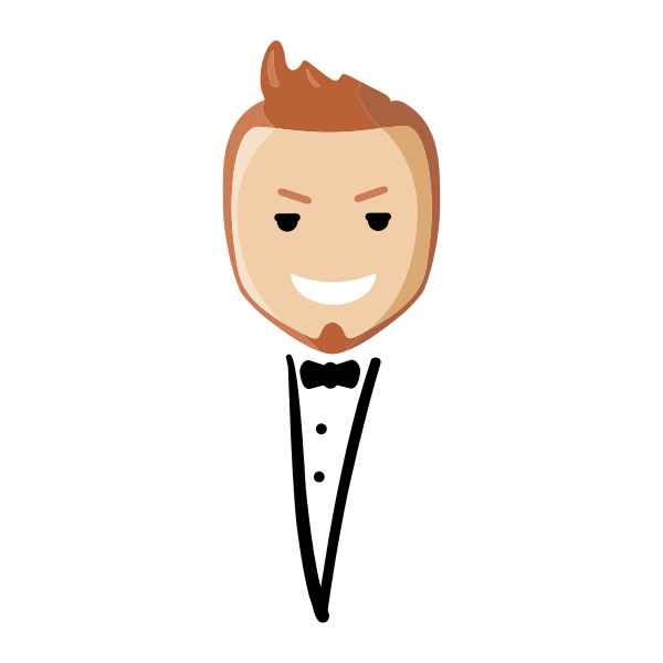 SVG Tuxedo man