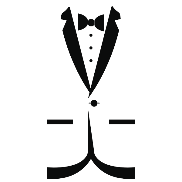 SVG Tuxedo silhouette