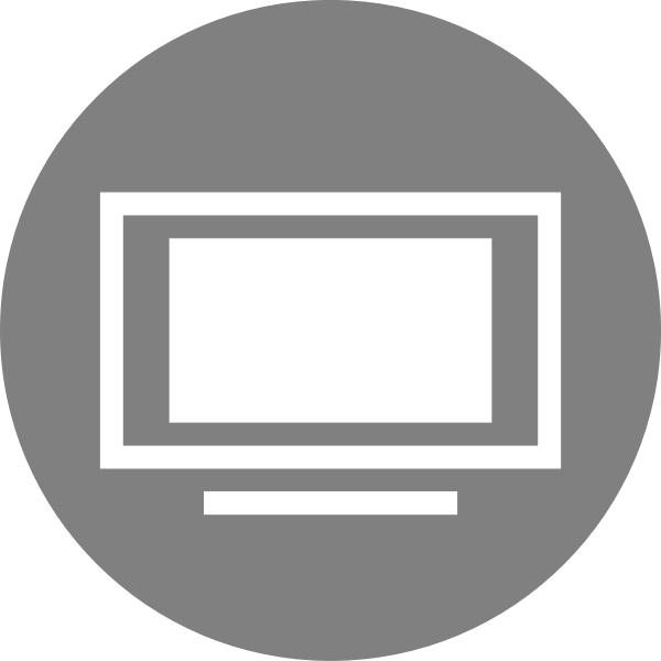 SVG TV icon vector image
