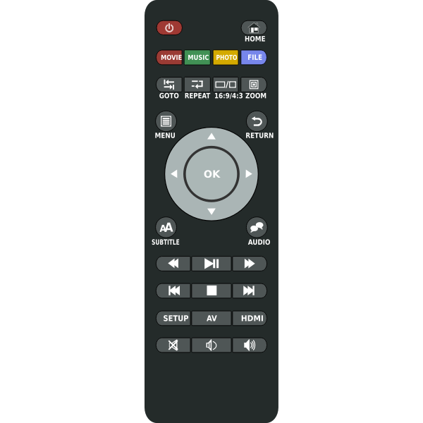 SVG TV remote control