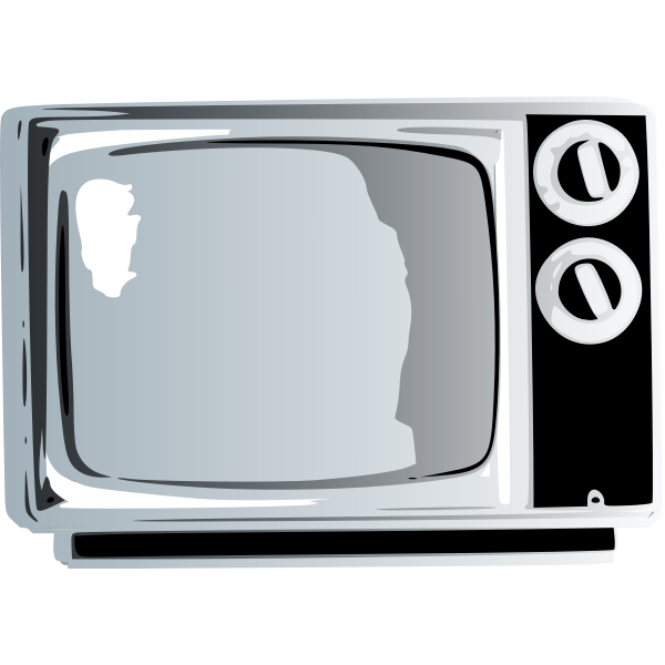 SVG TV set clip art graphics