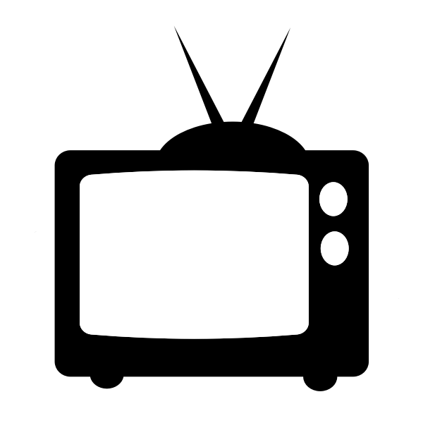 SVG TV silhouette