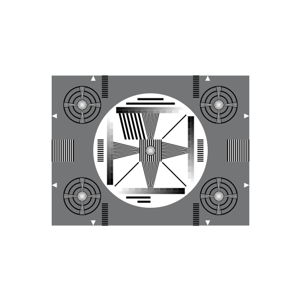 SVG TV test picture monochrome