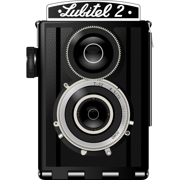 SVG Twin lens reflex camera vector graphics
