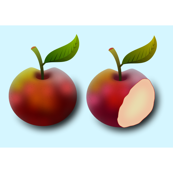 SVG Two apples image
