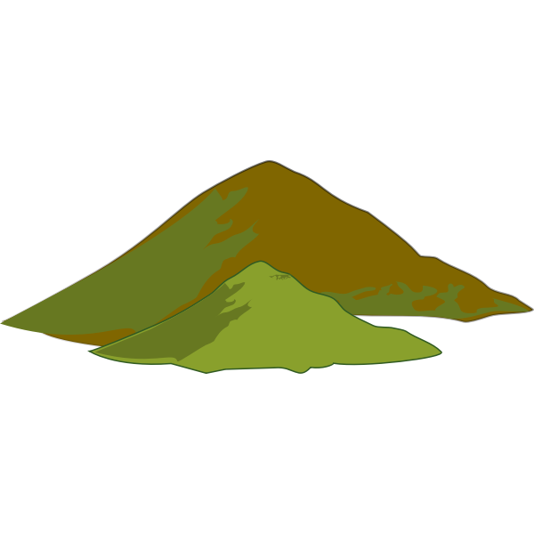 SVG Two brown mountains