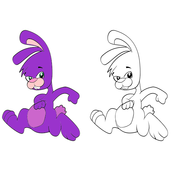 SVG Two bunnies