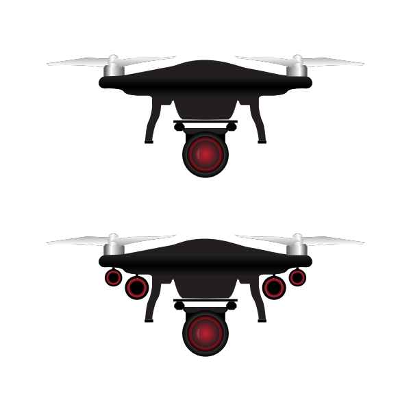 SVG Two camera drones