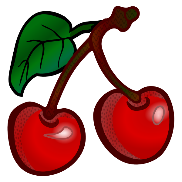 SVG Two cherries