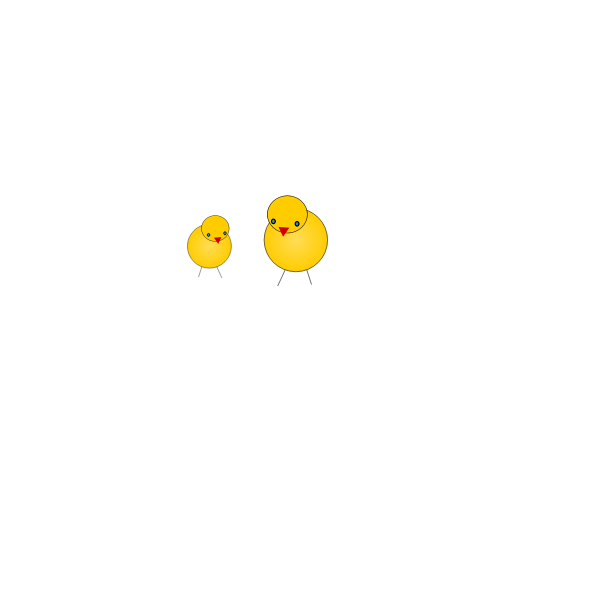 SVG Two chickens