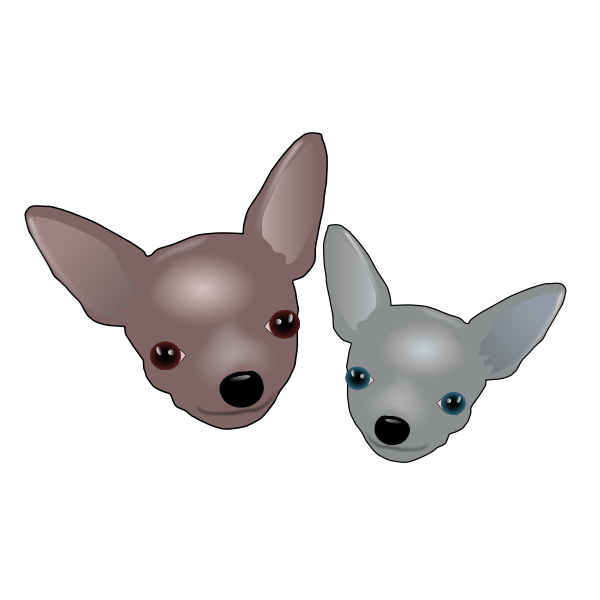 SVG Two Chihuahuas