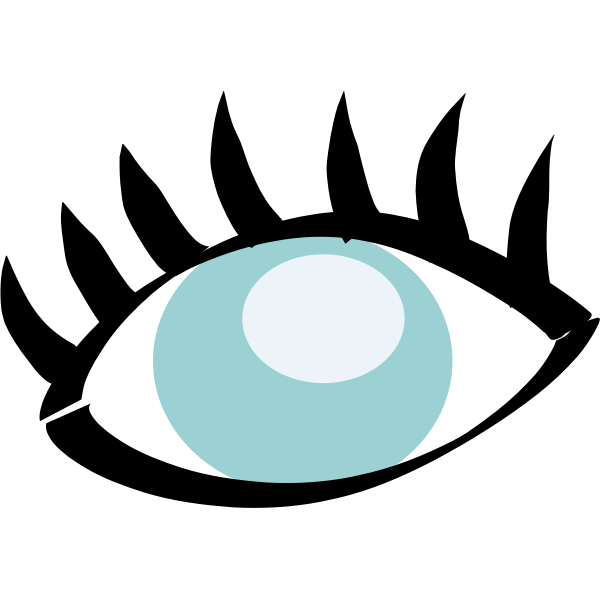 SVG Two color eye vector image