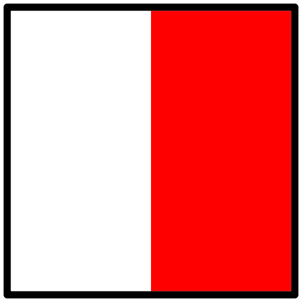 SVG Two-color symbol flag